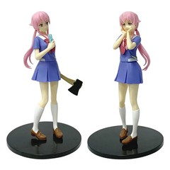 In stock 17cm Future Diary Mirai Nikki Gasai Yuno Anime Uniform Dress Standing