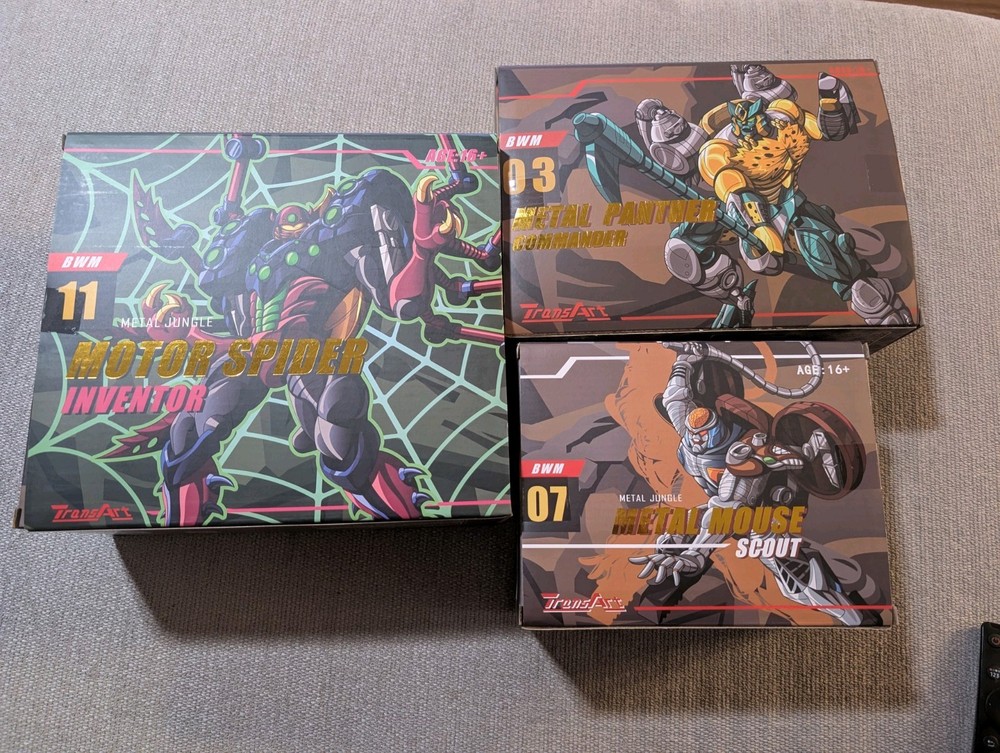 Transart Transformers Transmetal Lot Rattrap Cheetor Tarantulas