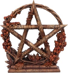 Nemesis Now Season of The Pentagram Figurine, Resin, Gold/Brown (Autumn), 16.5cm