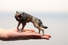 Earth Story Male Dire Wolf Model Prehistoric Animal Figure Adult Kids Gift Toys