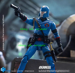 Hiya 1/18 G.I.Joe Cobra Commander 10cm Action Figure New In Stock