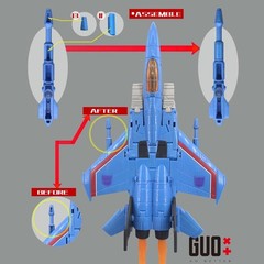 For SS86 Thundercracker 3D Print Filler Upgrade Kit Filling Parts GO Better