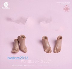 US Worldbox 1/6 AT201 Suntan Skin 12″ Female Action Figure Body Hands Foot Toys
