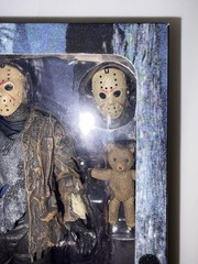 NECA Reel Toys Freddy vs Jason Jason Voorhees Figure w/ Machete Masks Teddy