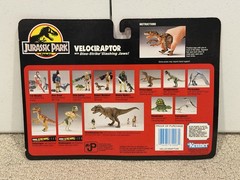 1993 Kenner Jurassic Park Velociraptor “Raptor” w Slashing Jaws NEW Perfect Mip