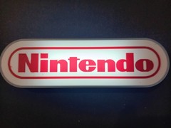 Retro Nintendo logo lightbox light box sign display