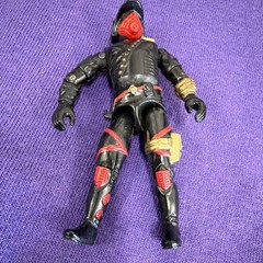 Black Red Gold Masked Cobra-Style Action Figure w/ Helmet, Plastic