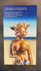 Strangeco Cathy Cowgirl Statuette B/W Ver. Ron English Pop Art NRFB USA Seller