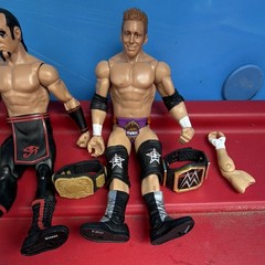 Toy Biz WCW Vintage Die-Cast Metal Plastic Wrestling Figures Set of 3 WWE