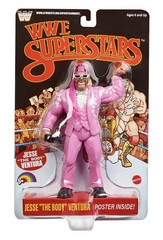 WWE Superstars LJN JESSE “THE BODY” VENTURA 1980’s 8″ Retro Figure BLACK CARD