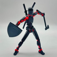 Articulated Action Figure Dummy13 Black 5.54