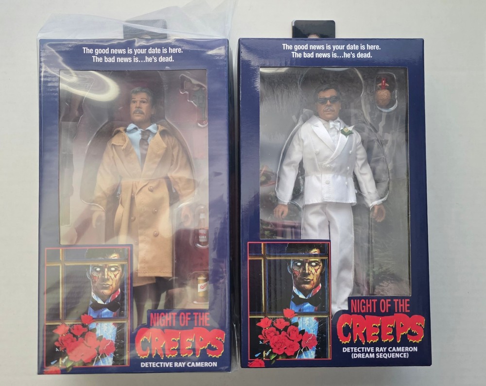 Scream Factory Exclusive Ray Cameron – Tom Atkins Figures Night of the Creeps