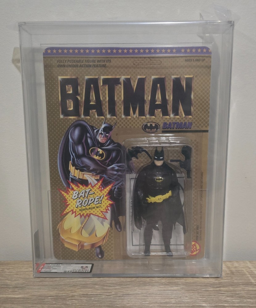 CGA/AFA 8.5 NM TOYBIZ 1989 BATMAN ROUND JAW BATMAN MOVIE SERIES FIGURE