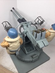 1/6 CUSTOM WW2 US NAVY BOFORS 40MM ANTI AIRCRAFT GUN BATTERY + 2 CUSTOM FGURES