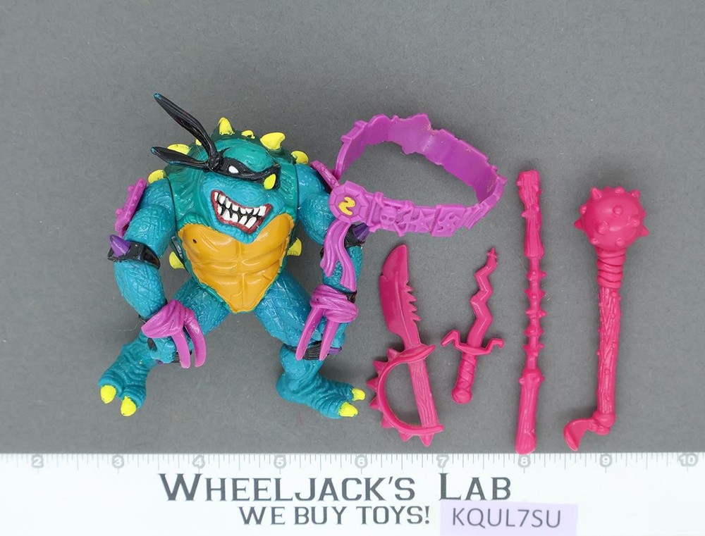Slash PURPLE BELT YELLOW LETTER S 100% Complete Teenage Mutant Ninja Turtle TMNT