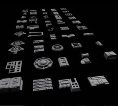 50xMiscellaneous Diorama Parts 3/ Greeblies for 3.75 IN FIGURE DIORAMA