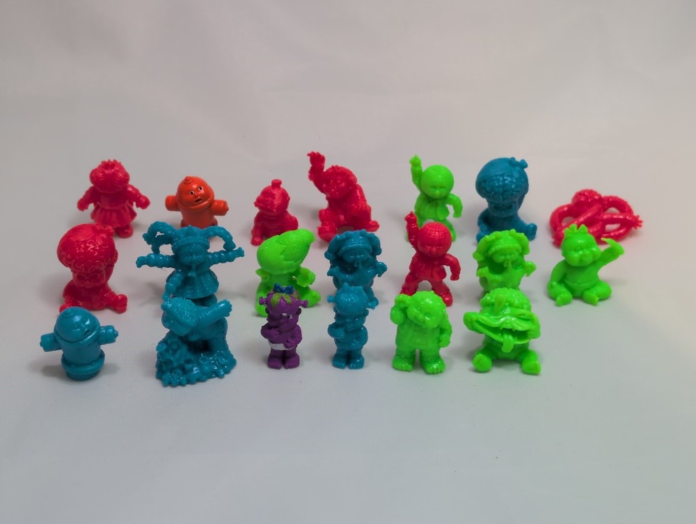 20 Garbage Pail Kids Topps Micro Figures Lot Minikins Green Red Blue Orange