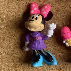 Disney Minnie Daisy PVC Plastic 2.5” Figure Lot of 4