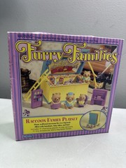 New Vintage 1993 Takara Playmates Raccoon Furry Families Playhouse Book