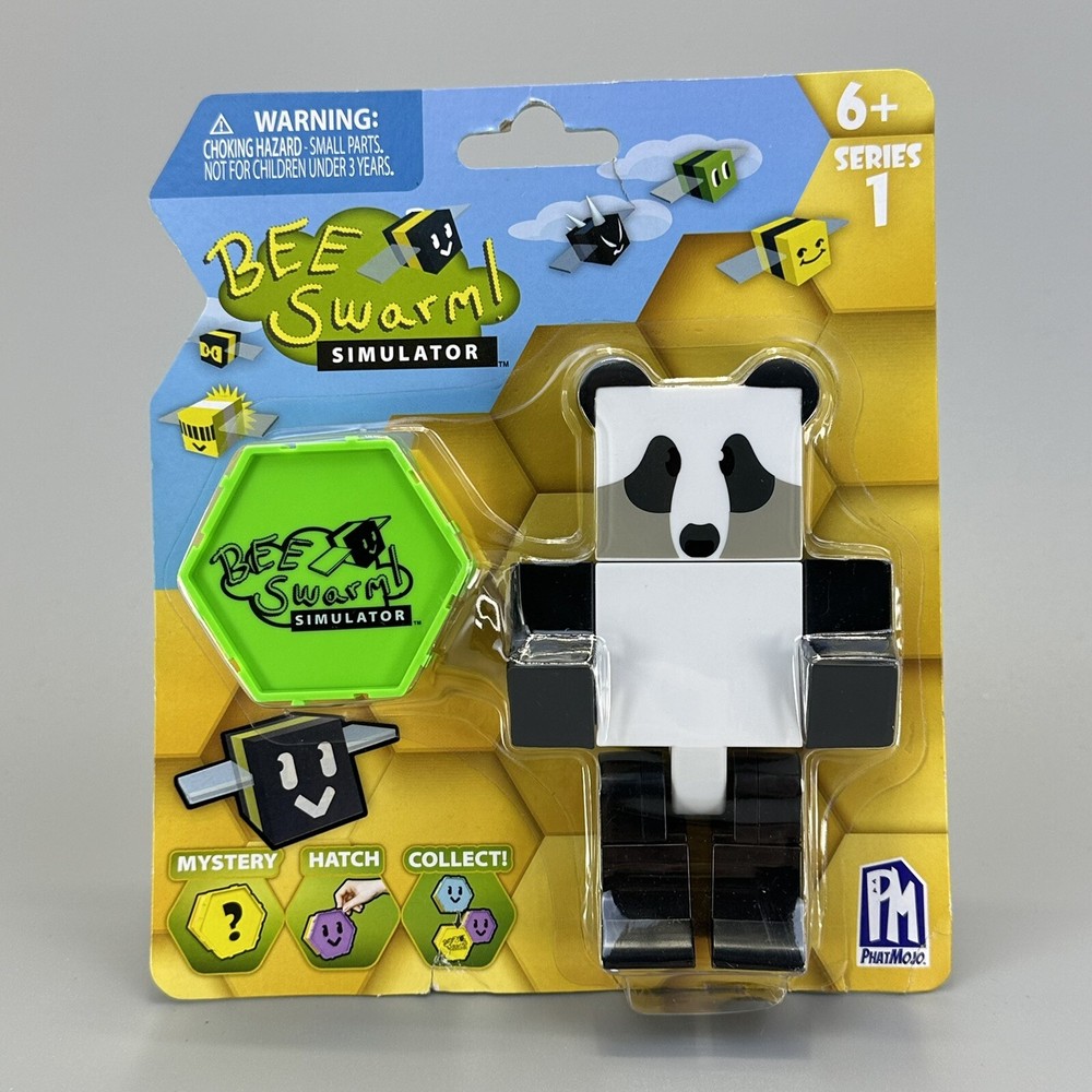 Roblox Bee Swarm Simulator Panda Bear 5″ Figure Pk w/ Mystery Bee & Honeycomb
