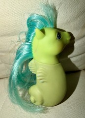 My Little Pony- Sea Shimmer G1- Vintage 1984 Hasbro- Baby Sea Ponies- Green Blue