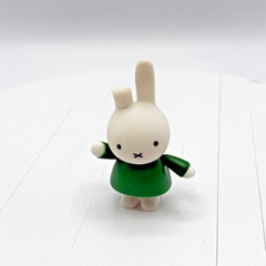 Miffy’s Adventures Miffy Figurine Bent Ear Green Shirt Figure Rabbit Bunny