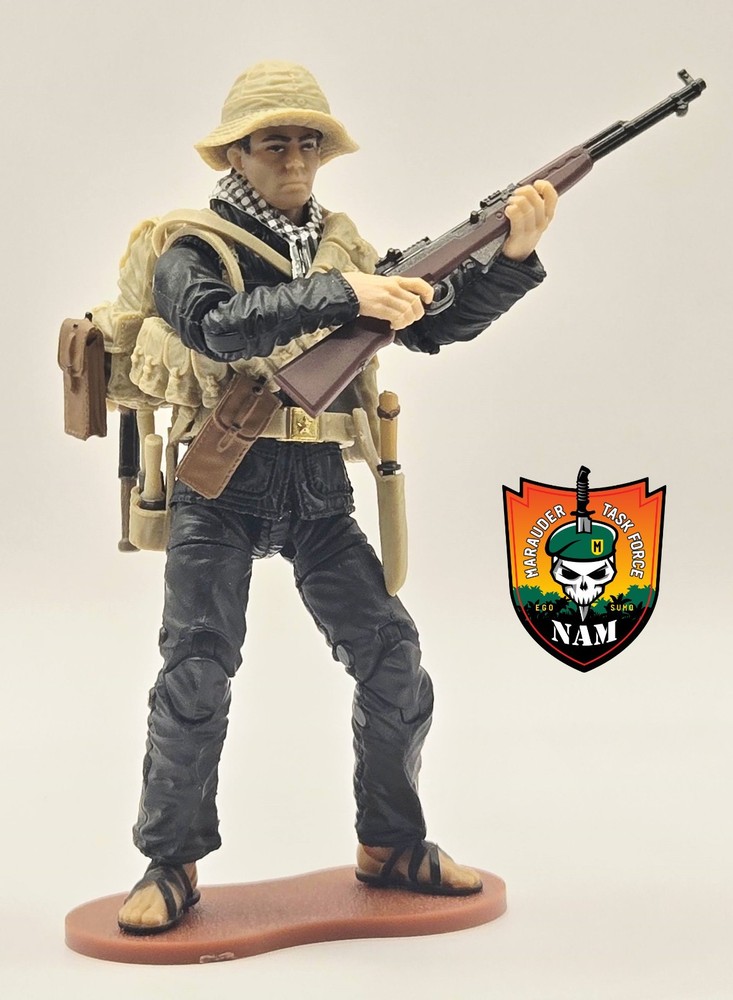 VIETNAM Viet Cong Rifleman w/ Gear -Marauder GR 1:18 Scale 4″ GI Joe Type Figure
