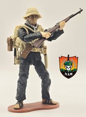 VIETNAM Viet Cong Rifleman w/ Gear -Marauder GR 1:18 Scale 4″ GI Joe Type Figure