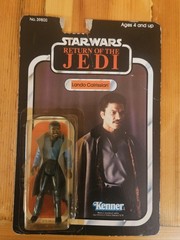STAR WARS Lando Calrissian ROTJ 1983 KENNER 77 Back (torn punch, light crease)