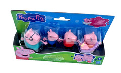 Hasbro Peppa Pig Peppa’s Family of Five Set Figures Hold Hands Ages 3+New In Box