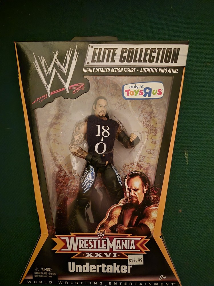 Mattel WWE Elite Collection WrestleMania XXVI UNDERTAKER Toys R Us Exclusive