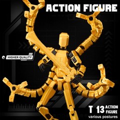 T 13 Figure Set & Titan 13 Action Figures Toys ,3d Printed Dummy T-13 | (Octopus