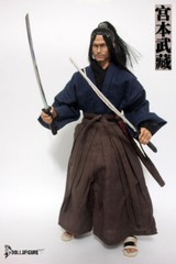 Miyamoto Musashi Rooted Hair Head＆Clothing Sets 1/6 Action Figure DOLLSFIGURE