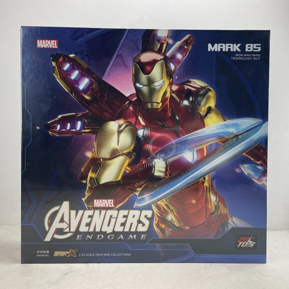 Marvel Avengers Endgame Iron Man Mark 85 MK85 Ironman LED Light Figure Model Toy