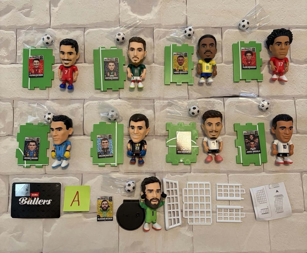 (9) 2026 FIFA World Cup Zuru Soccer Ballers Lot A (8) Regular And (1) Rare