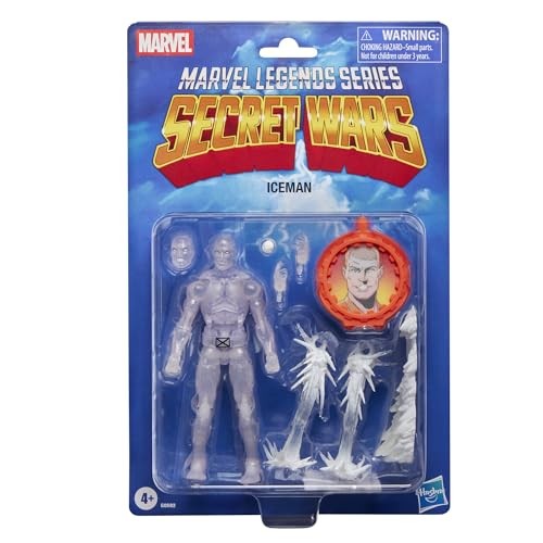 Legends Series Secret Wars Ice Man, X-Men Retro Comics Collectible 6-Inch