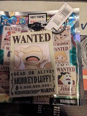 One Piece Wanted Poster Monogram Figural Bag Clip Hot Topic/Box Lunch Exclusive