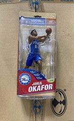 NBA SERIES 28 JAHLIL OKAFOR MCFARLANE BLUE JERSEY ROOKIE FIGURE 76ers