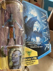 2009 JAMES CAMERON AVATAR 4-1/4” ACTION FIGURE AKWEY WEBCAM i-TAG NEW
