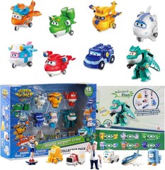 Super Wings World Airport Toy Set – 15 Mini Action Figures