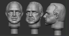 CUSTOM MEGO MARLON BRANDO GODFATHER RESIN HEAD FOR 8″ FIGURE FTC CTVT ZICA (Z57)