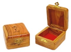 First Communion Box – Rosary Box – Bethlehem Olive Wood (Communion By Laser)