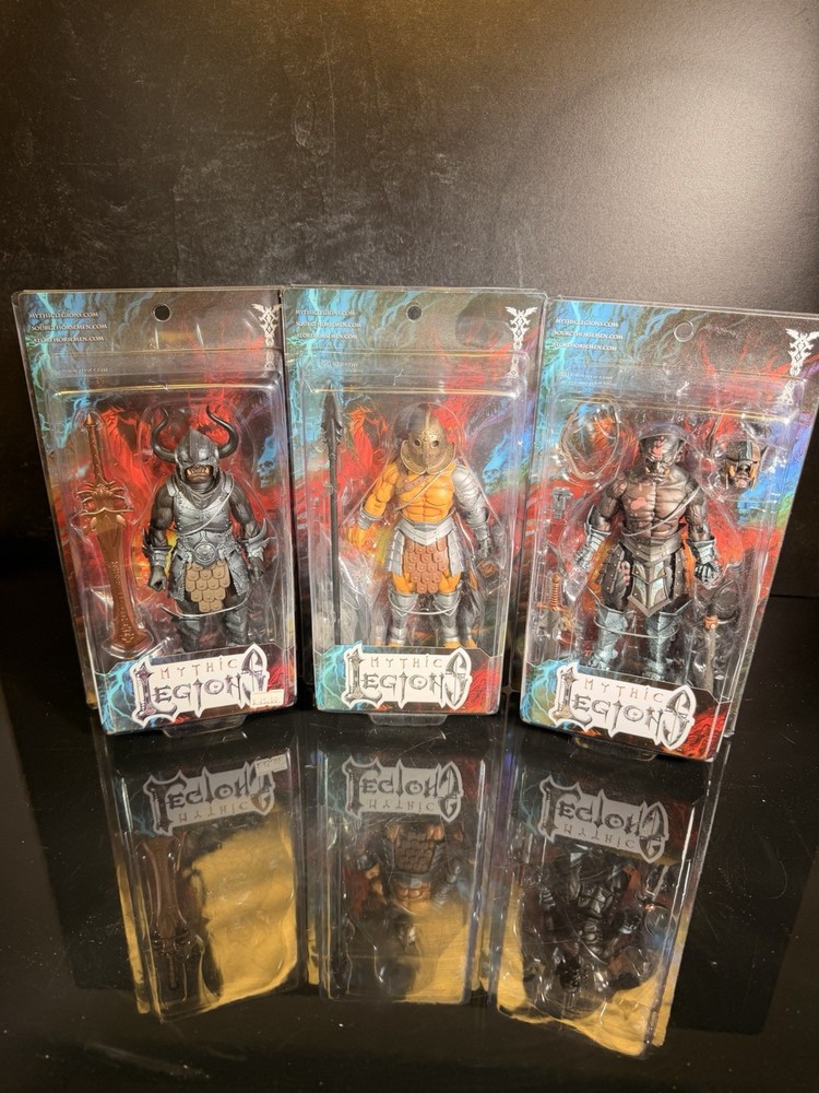 Four Horsemen Mythic Legions Action Figure Lot Gladiator, Grunt & Gorthokk