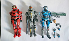 Halo Spartan Collection Red Spartan MK VII KAT SPARTAN VENATOR Noble Six Figure