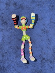Slammers “Ding Dang” Skateboarder Skater with skateboard-made by Mattel 1990