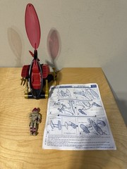 1988 GI Joe ANTI GRAVITY POD A.G.P. w/ Driver NULLIFIER Blueprints NEAR COMPLETE