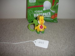 2″ YELLOW YOSHI BackPack Buddies Clip Keychain Super Mario