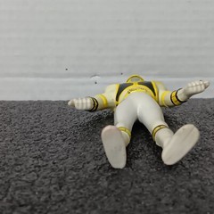 1994 POWER RANGERS White Ranger AF Bendable Rubber Bend-Em Jason David Frank VTG