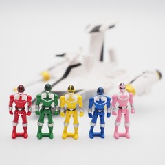 Time Flyer & Ranger Set Mirai Sentai Timeranger Bandai Action Figure Used