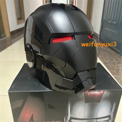Iron Man Full Black Helmet MK5 1/1 Electronic Voice-controlled Mask Cosplay Prop